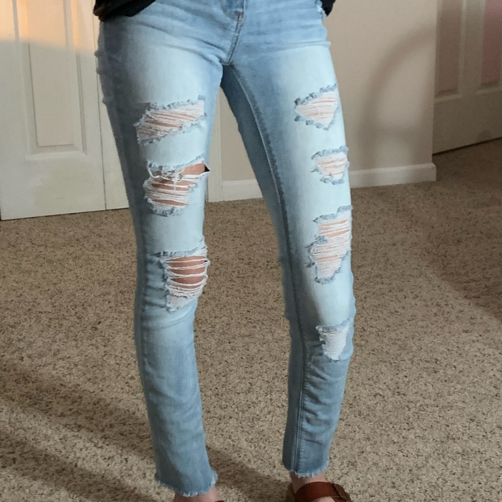 Girls distressed jeans